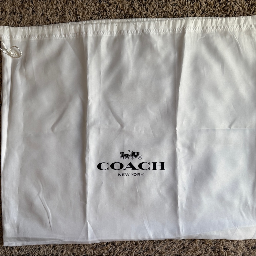 Coach White Dust Bag